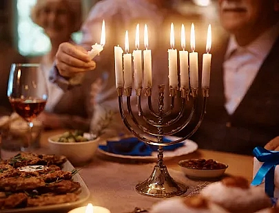 Hanukkah candles