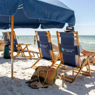 gallery beach chair and umbrella